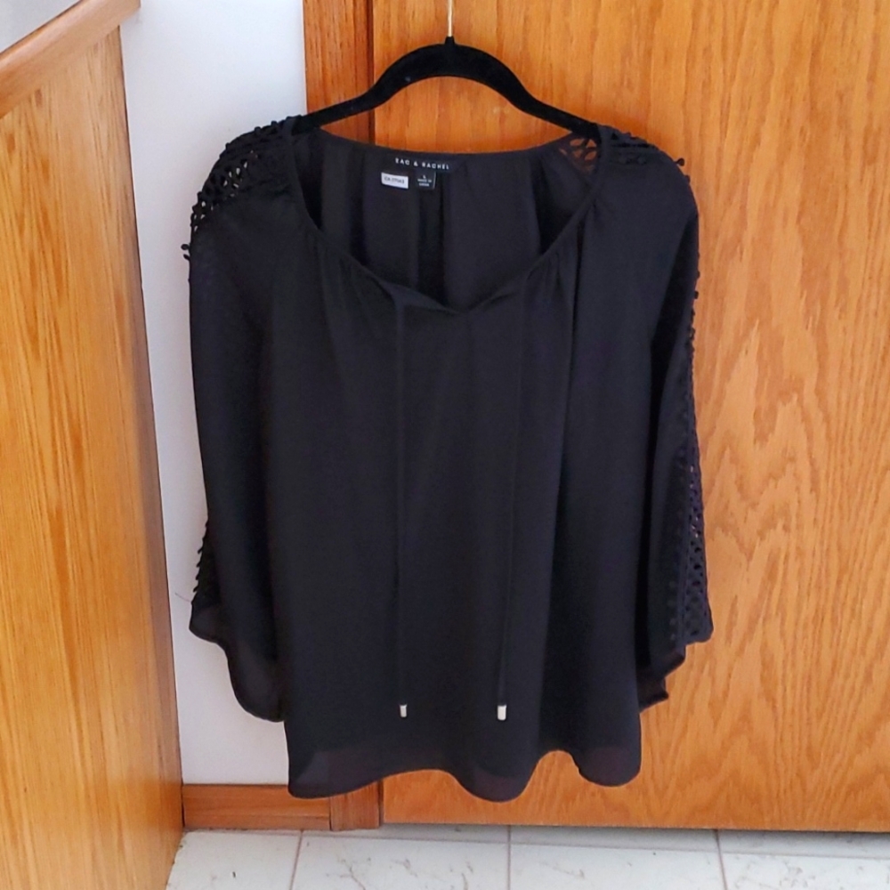 Beautiful Lattice Sleeve Blouse
